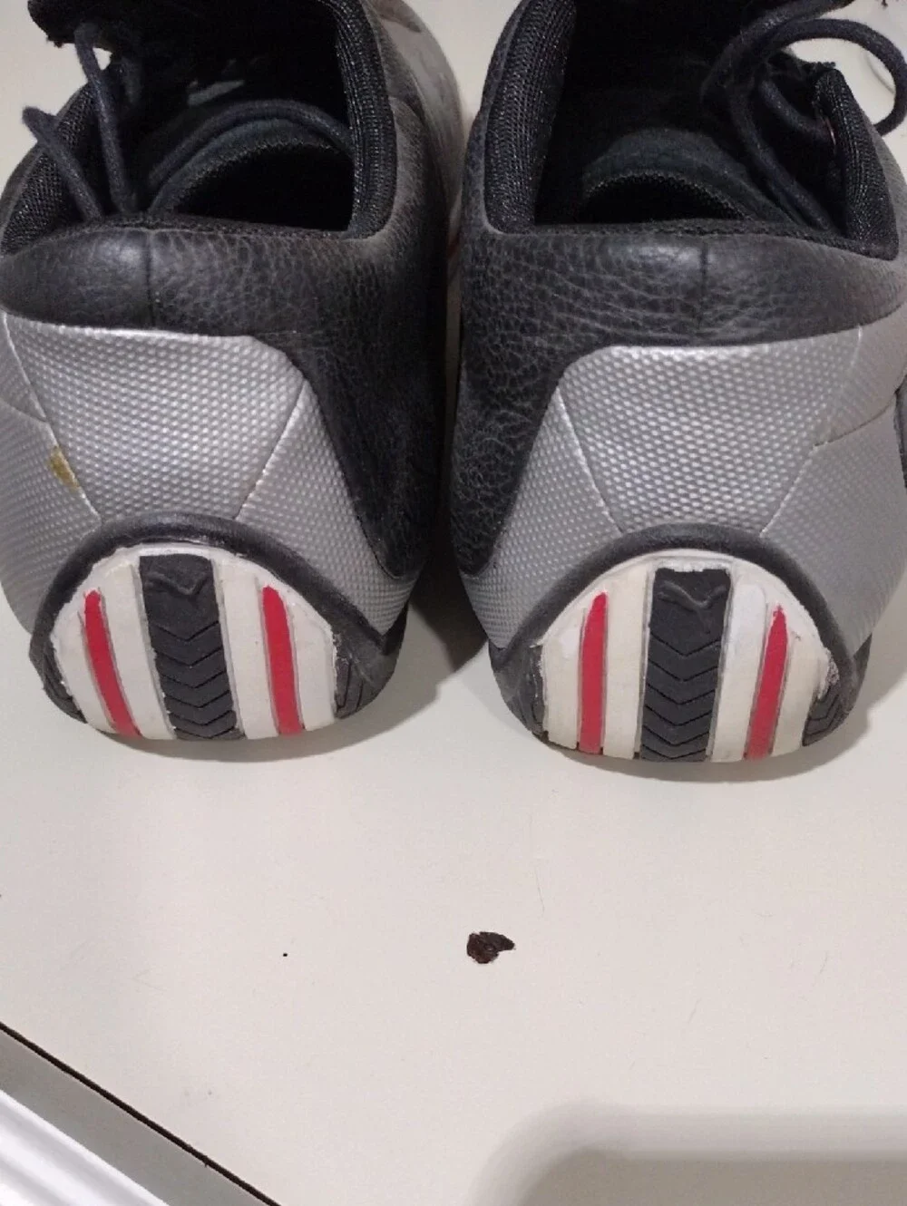 Men's Puma Redon Move Black, Silver & Red Slip-On Sneakers